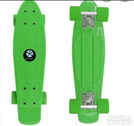 Pennyboard skejt 56cm zeleni sa svetlecim tockovima
