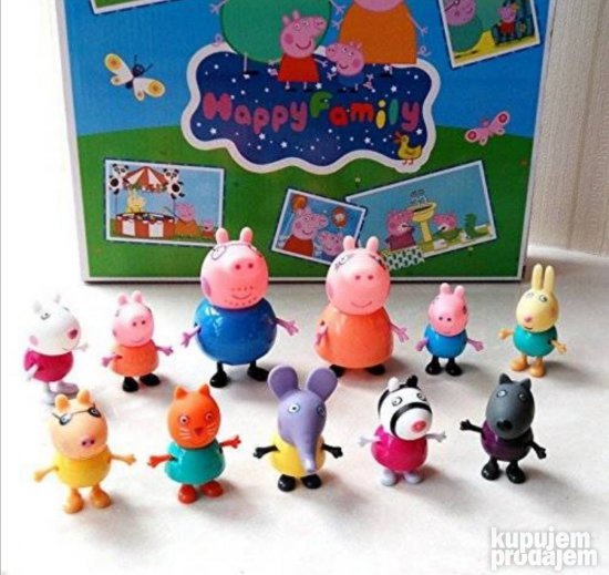 Pepa prase figurice set od 11 figurica - Slika 9