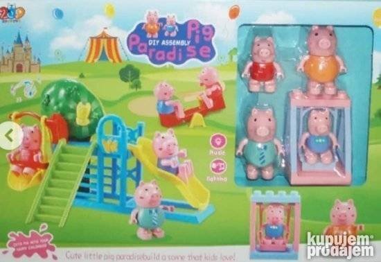 Pepa prase igraliste sa 4 figurice - Slika 4