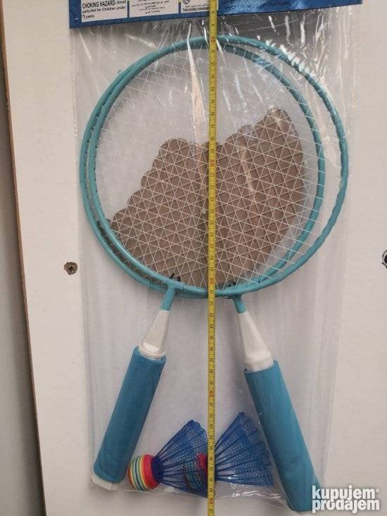 Pepa prase reket za badminton sa loptom