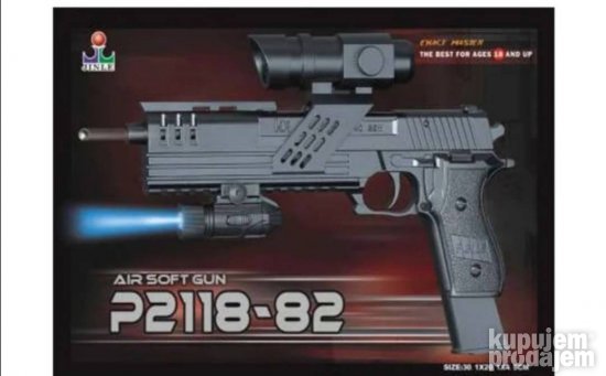 Pistolj na metkice Airsoft gun P2118 82