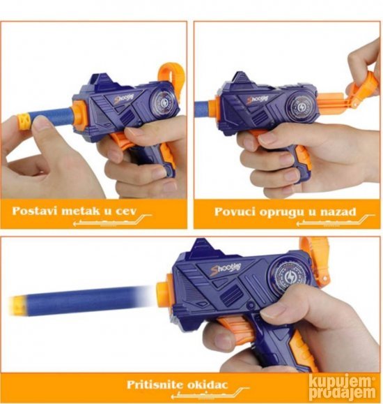 Pistolj sa LETECI metama Hover shot