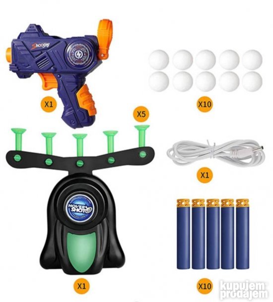 Pistolj sa LETECI metama Hover shot