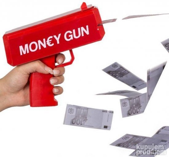 Pistolj za izbacivanje novca Money gun