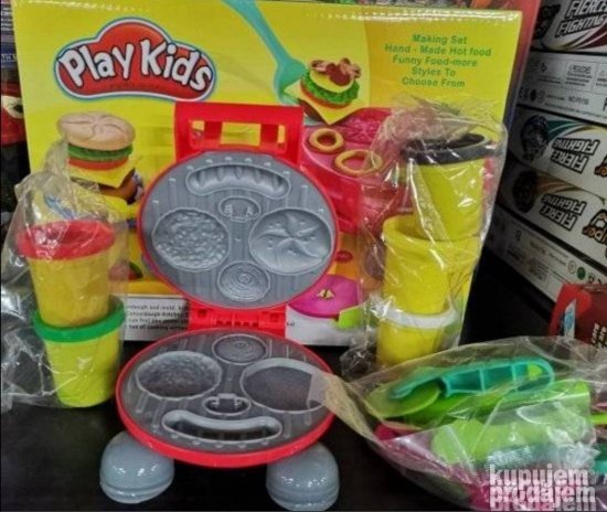 Play kids rostilj set sa plastelinom - Slika 3
