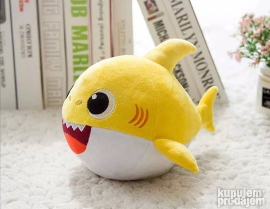 Plisana ajkula baby shark zuta - Slika 3