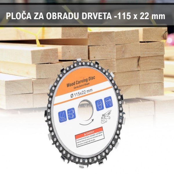 Ploca za obradu drveta 115X22mm
