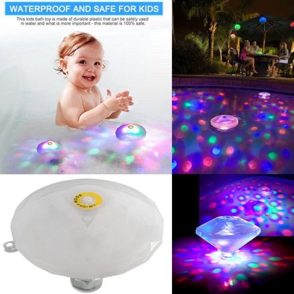 Plutajuca LED RGB lampa za bazen i fontane - Slika 3