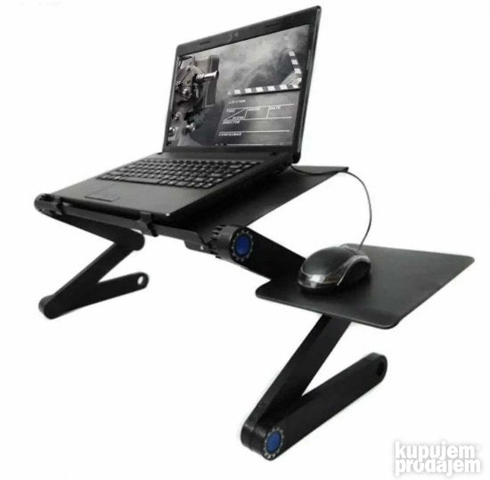 Podesivi sto za Lap top sa 2 kulera T6 - Slika 2