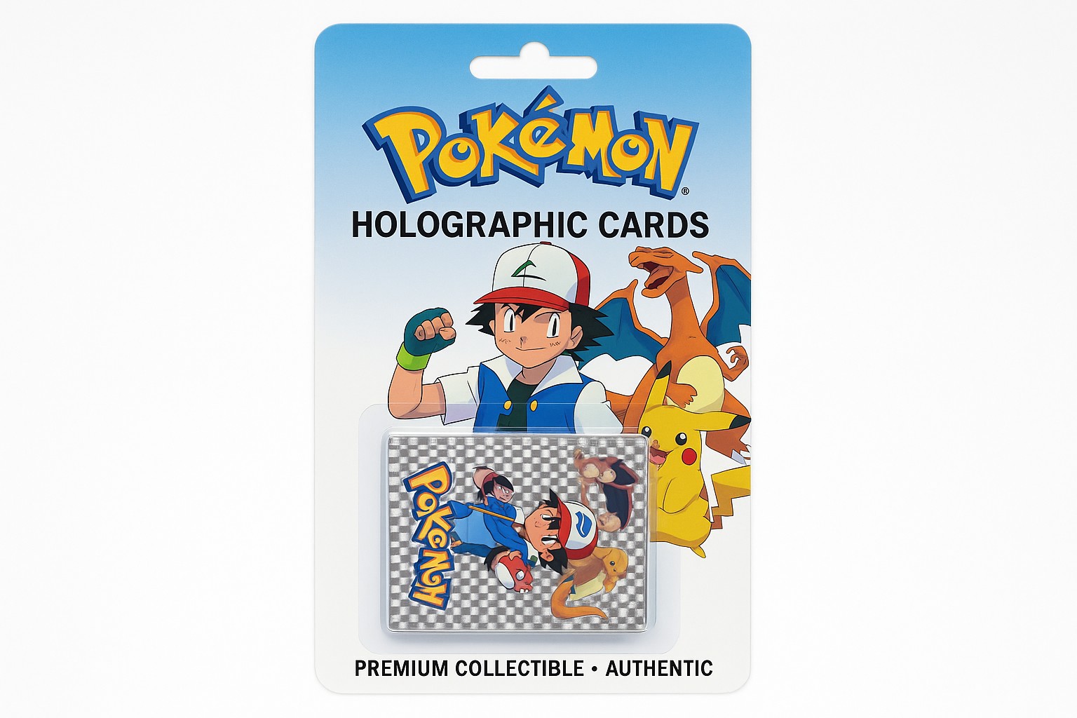 Pokemon Holografske Karte sa Sahovski Uzorkom Jedinstvena Kolekcija