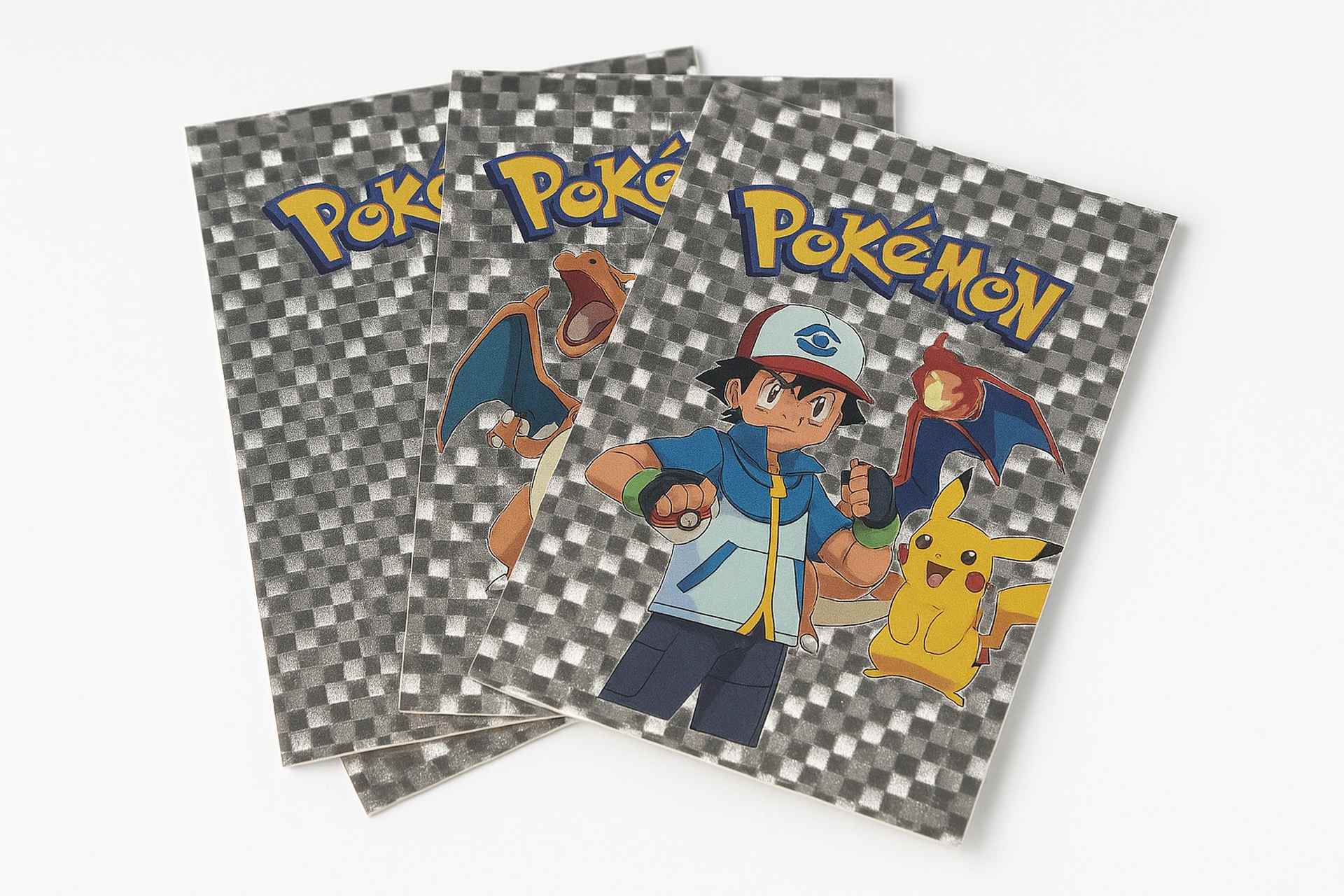 Pokemon Holografske Karte sa Sahovski Uzorkom Jedinstvena Kolekcija
