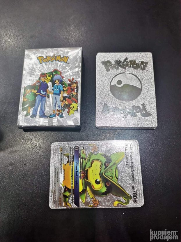 Pokemon karte 25 kom SREBRNE