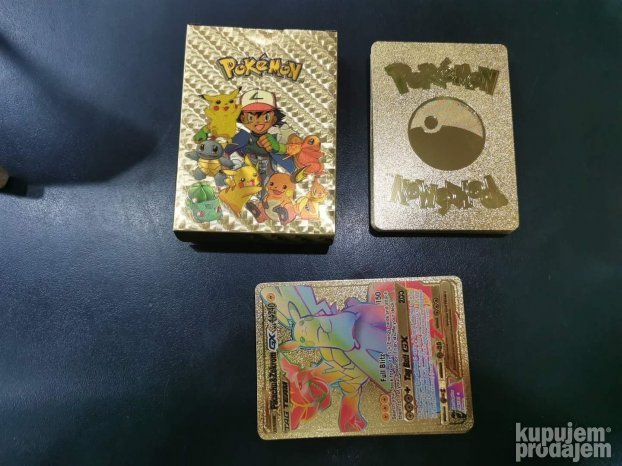 Pokemon karte 55 kom ZLATNE