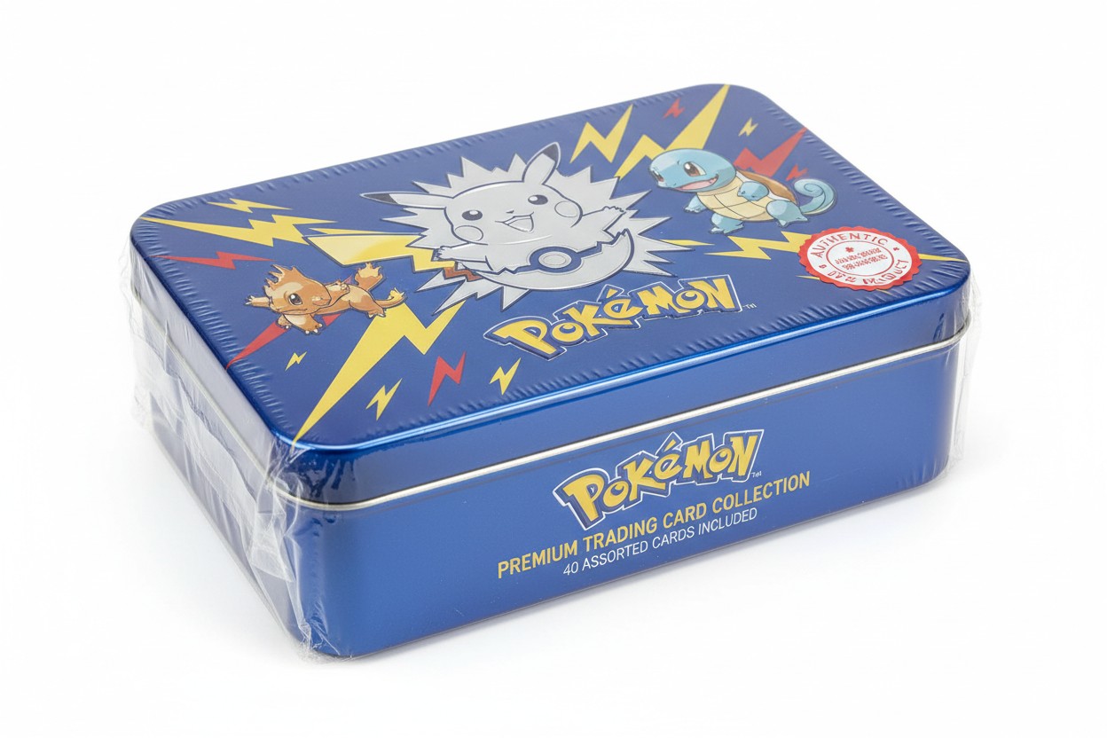Pokemon karte Metalna veca kutija 40 kom
