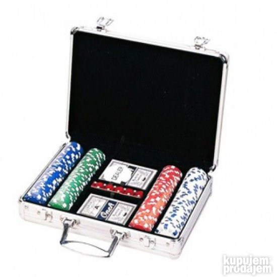 Poker set 200 cipova u koferu i 2 spila