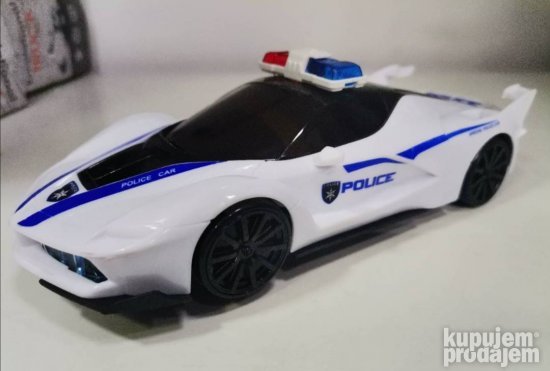 Policijski beli auto na baterije
