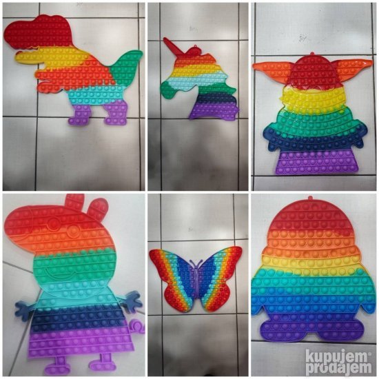 Popit 12 modela razna 30 cm - Slika 7