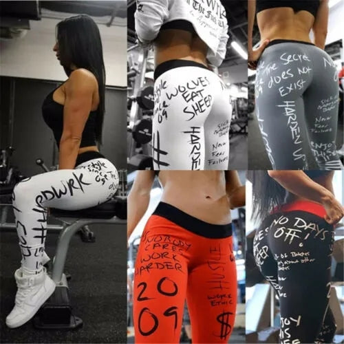 Popularne slim helanke za trening Sive - Slika 5