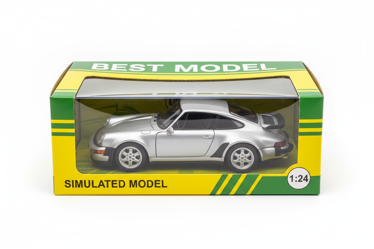 Porsche 911 Turbo Maketa Titanium Srebrna