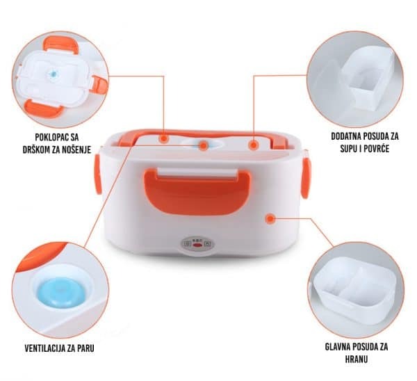 Posuda za grejanje hrane Elektricni Lunch Box - Slika 8
