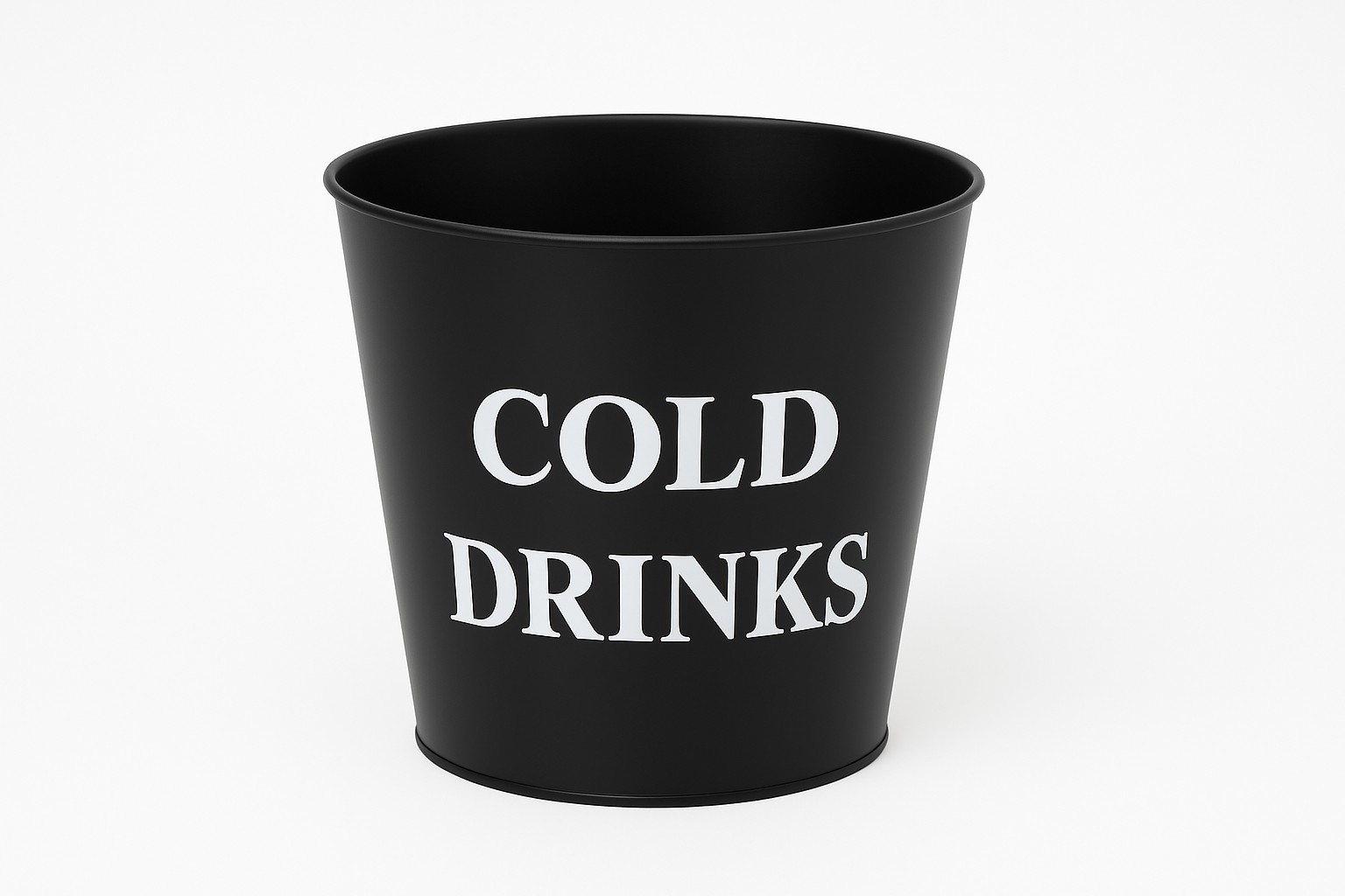 Posuda za hladna pica Kibla Crna kanta sa natpisom COLD DRINKS