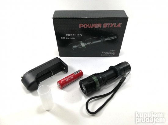 Power Style T6 Led Cree 800 Lumena - Slika 5