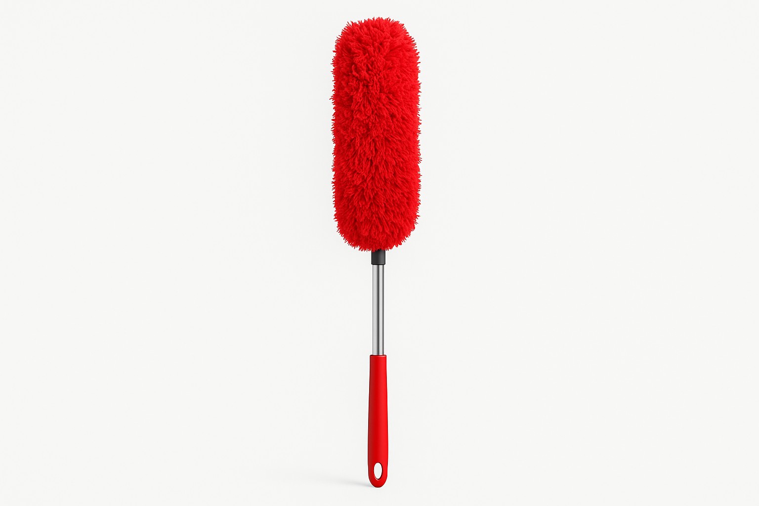Praasko za ciscenje sa produzenom ruckom Crvena mikrofiber metla