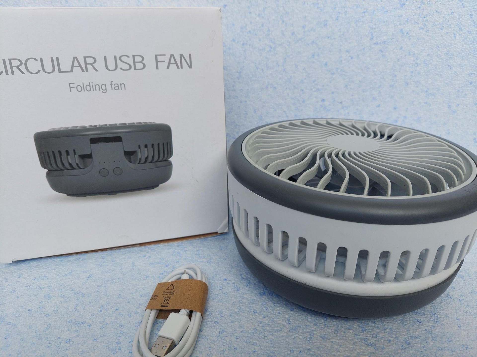 Preklopni USB stoni ventilator 19 cm precnik Preklopni USB stoni ventilator 19 cm precnik
