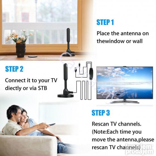 Premium digitalna HDTV antena 3.5dbi 3011 - Slika 5