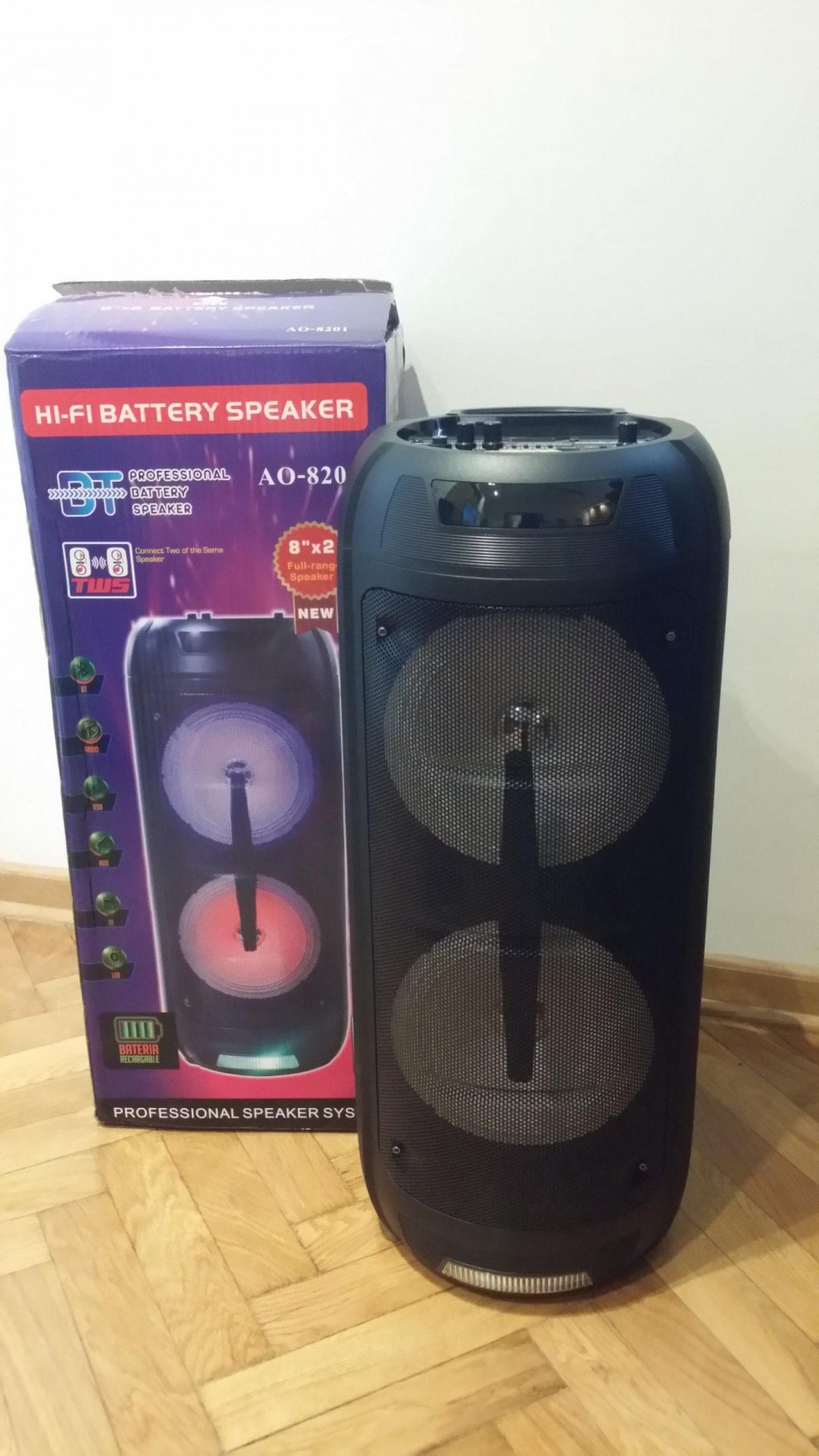 Prenosivi Zvucnik Bluetooth karaoke mikrofon AO 8201 - Slika 7