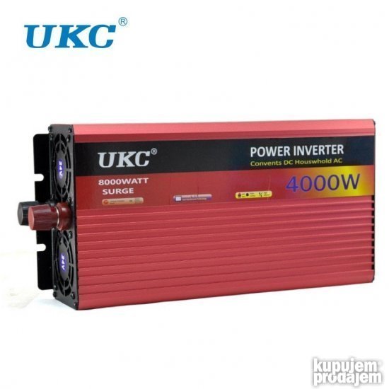 Pretvarac Inverter 12V na 220V 4000w