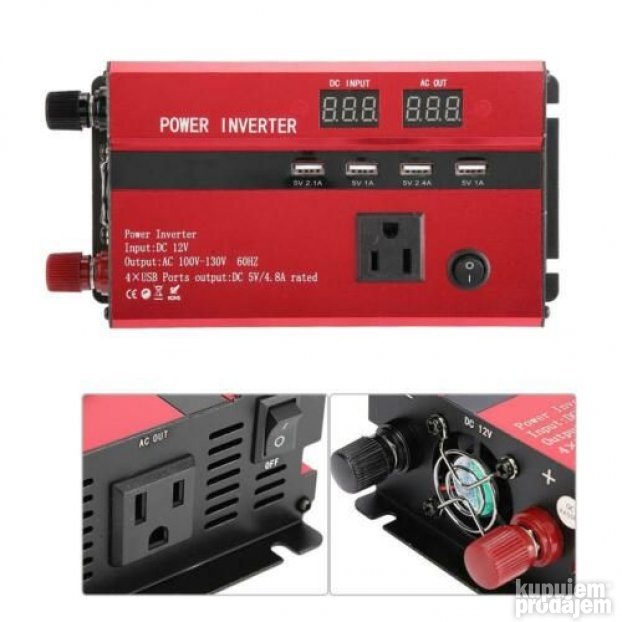 Pretvarac napona 12 na 220 800W