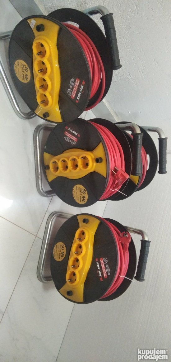 Produzni kablovi motalice 30 50m 3×25