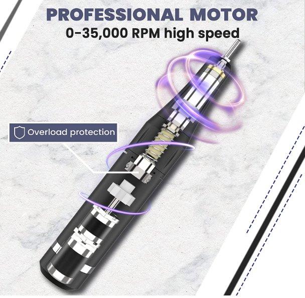 Profesionalna elektricna turpija za nokte 35000RPM - Slika 3