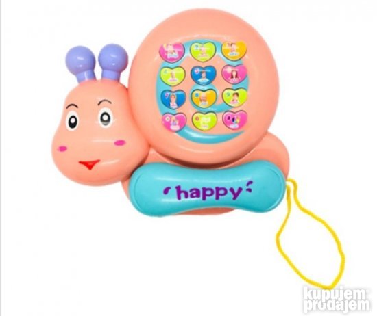 Puz telefon igracka za bebe roze