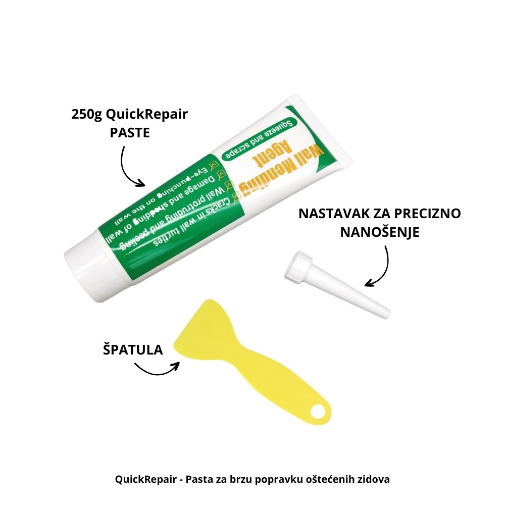 QuickRepair Pasta za brzu popravku ostecenih zidova - Slika 5