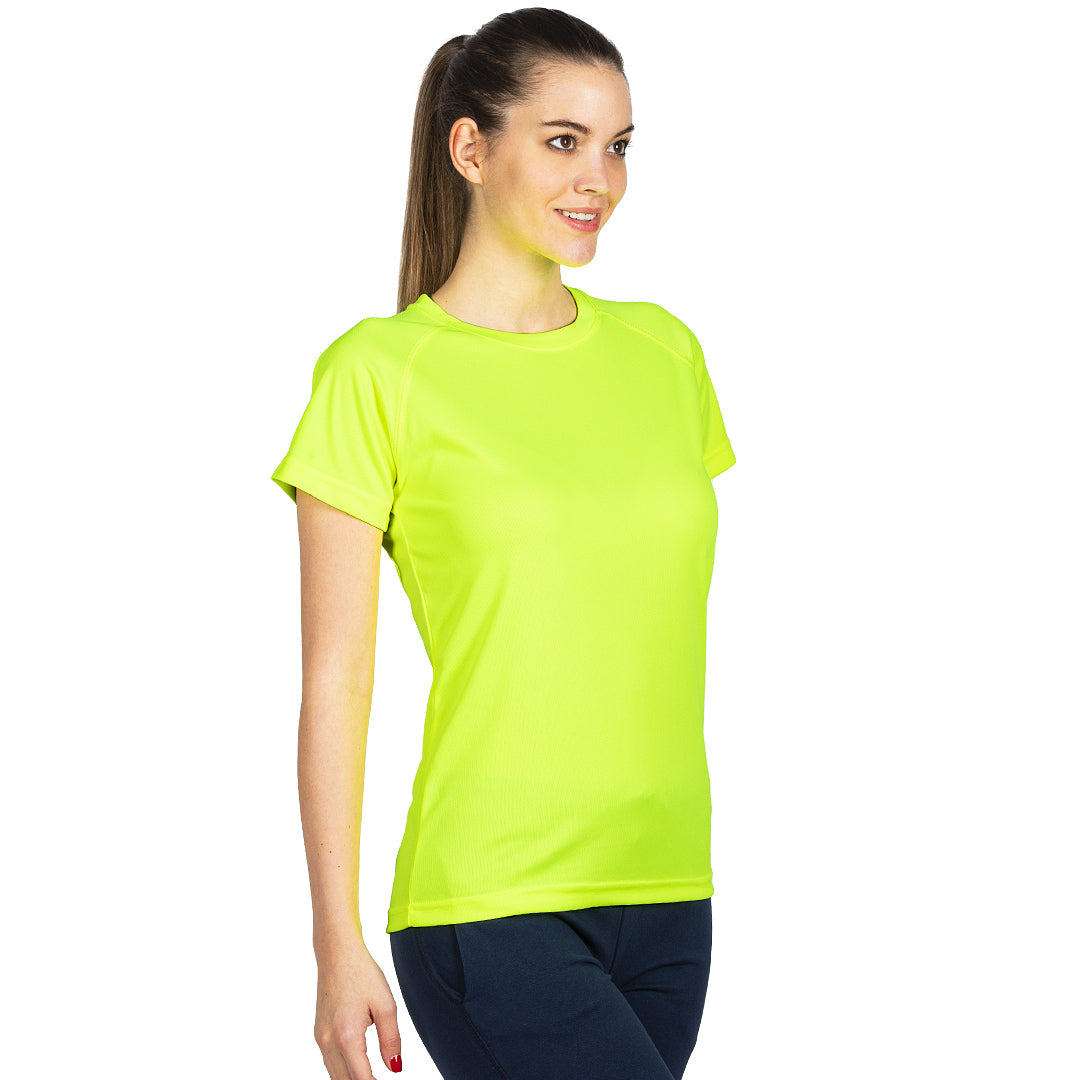 RECORD LADY zenska sportska majica sa raglan rukavima neon zuta