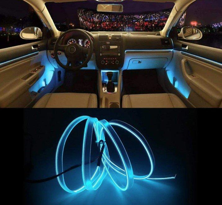 RGB LED Niti Ambijentalno osvetljenje enterijer automobila RGB LED Niti Ambijentalno osvetljenje enterijer automobila - Slika 3