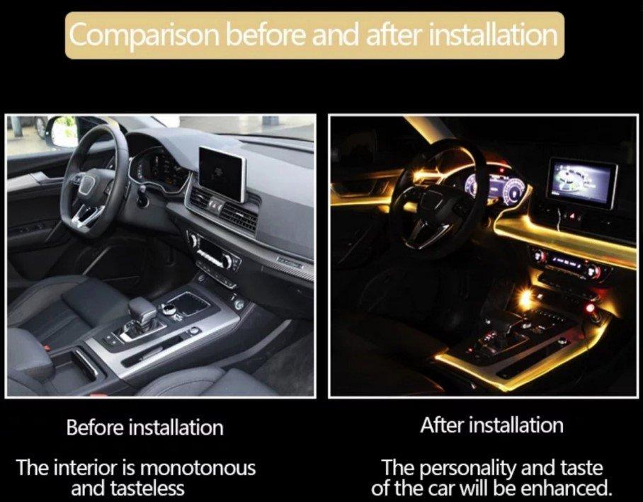 RGB LED Niti Ambijentalno osvetljenje enterijer automobila RGB LED Niti Ambijentalno osvetljenje enterijer automobila - Slika 5