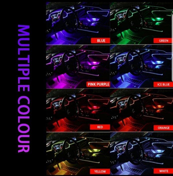 RGB LED Niti Ambijentalno osvetljenje enterijer automobila RGB LED Niti Ambijentalno osvetljenje enterijer automobila - Slika 6