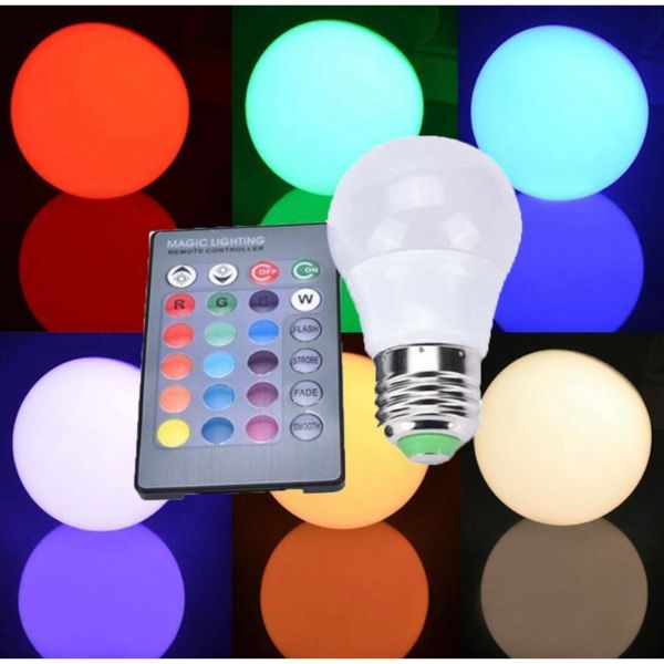 RGB LED sijalica sa daljinskim upravljacem 8w