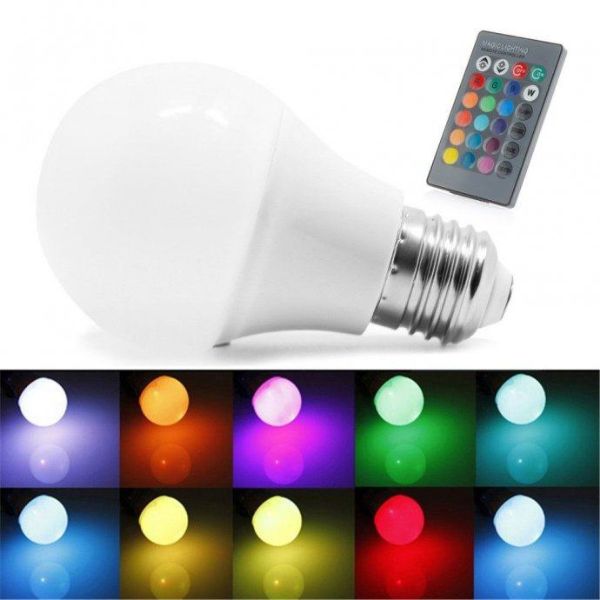 RGB LED sijalica sa daljinskim upravljacem 8w