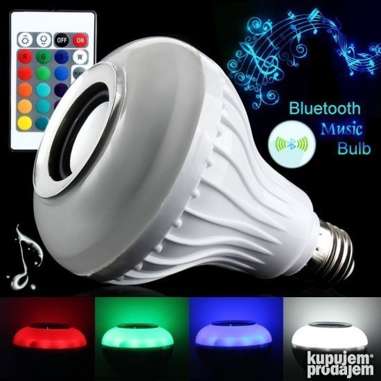 RGB Led Bluetooth muzicka sijalica zvucnik sa daljinskim