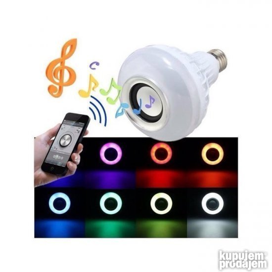RGB Led Bluetooth muzicka sijalica zvucnik sa daljinskim