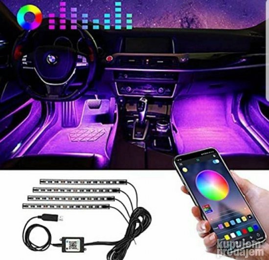 RGB Led ambijentno osvetljenje rgb osvetljenje za auto - Slika 4