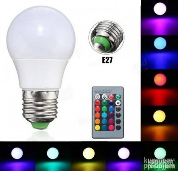RGB Led sijalica LED RGB SIJALICA RGB Led sijalica