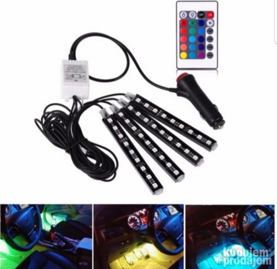 RGB Led svetlo za unutrasnjost kola