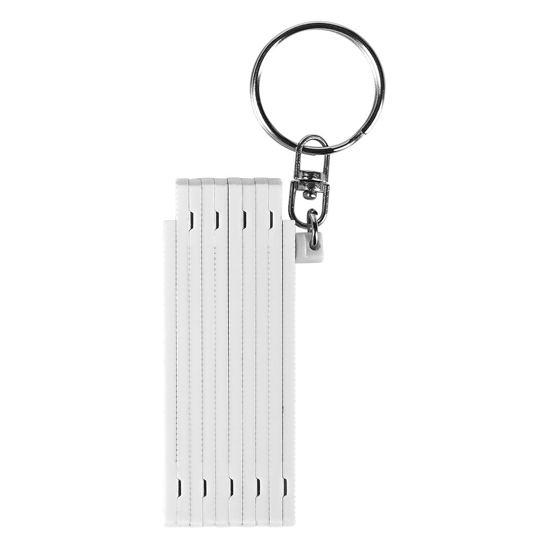 RULER sklopivi lenjir sa metalnim prstenom 0.5 m beli