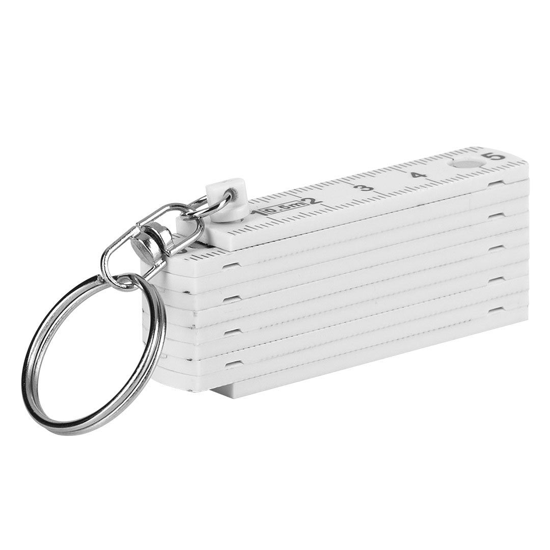 RULER sklopivi lenjir sa metalnim prstenom 0.5 m beli