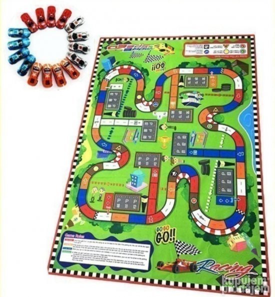 Racing mat tepih staza sa 12 automobila za decu - Slika 4